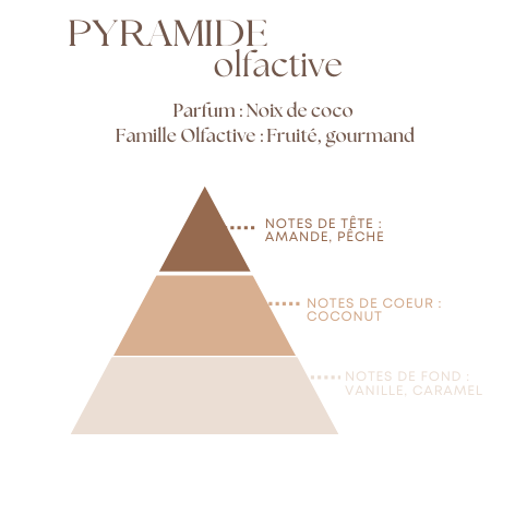 Bougie Parfumée Noix de Coco – Pot Blanc avec ou sans couvercle – 200g